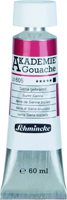Produktbild von Schmincke 60ml AKADEMIE Gouache Siena gebrannt Gouache 22 605 011