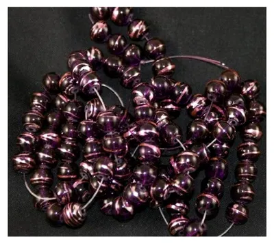 Produktbild von Runde Glasperlen, 8 mm, Violett