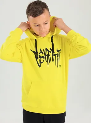 Produktbild von Jungen-Kapuzenpullover Graffiti - Gelb - 152