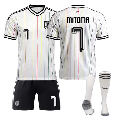 Immagine prodotto di #7 MITOMR Maglia da calcio da trasferta del Giappone per i Mondiali 2026, disponibile per bambini e adulti, TAGLIA K:XL