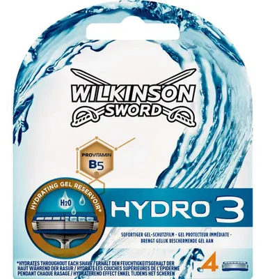 Obrázek produktu pro Čepele Wilkinson Hydro3 4 kusy v balení pro muže