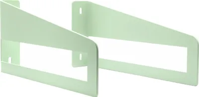 Produktbild von Natural Goods Berlin Regalhalter DAHLEM, schwerlast Regalträger, Regalstütze, Wandregal, Schweberegal für Küche und Büro in Pastellgrün, 225mm Tiefe, 2 Stück