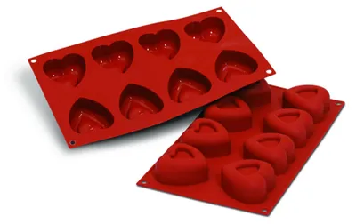 Productafbeelding van Siliconen bakvorm hart "Passion", 64 x 62 mm