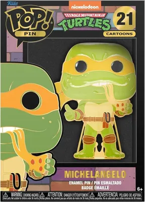 Produktbild von Funko Teenage Mutant Ninja Turtles POP! Pin Ansteck-Pin Michelangelo 10 cm