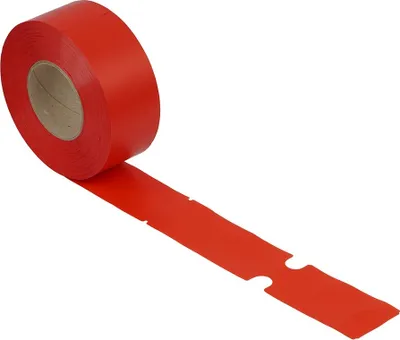 Produktbild von Schlaufenetiketten 283 x 65 mm - 1000 Stück in rot