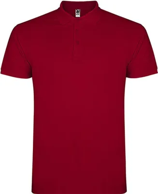 Immagine prodotto di Roly PO6638 | Polo Star da uomo, Piqué - Colore: Garnet Red 57 - Taglia: 3XL