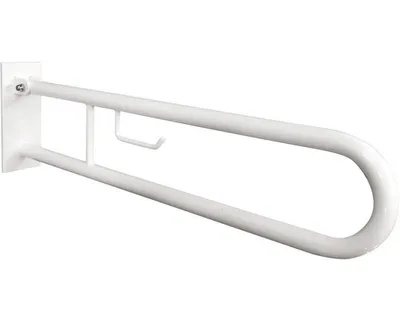 Obrázek produktu pro Sklopný úchyt ve tvaru U 750 mm HELP s držákem na toaletní papír bílé