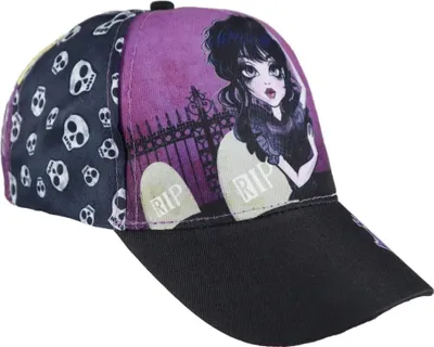 Produktbild von Wednesday Adams Mädchen Kinder Basecap Baseball Kappe allover Print – Bunt / 53