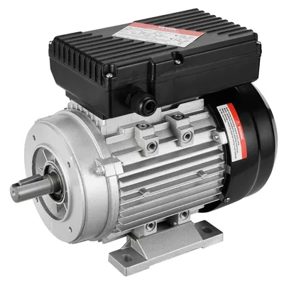 Immagine prodotto di VEVOR 0,75 kW motore elettrico 2850 giri/min, AC 220-240 V, 5,15 A, 80, telaio B34, motore per compressore d'aria monofase, albero scanalato da 19 mm, rotazione oraria/antioraria per macchine agricole e attrezzature generali
