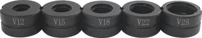 Zdjęcie produktu dla Zestaw szczęk zaciskowych, rozmiar 12 mm, rozmiar 15 mm, rozmiar 18 mm, rozmiar 22 mm, rozmiar 28 mm