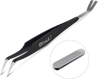 Obrázok produktu pre Kliešte na kliešte 2-in-1, nerezová oceľ, zakrivený hrot, 14,3 cm, pre psov a mačky