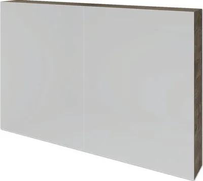 Produktbild von Spiegelschrank Sanox 100 x 13 x 65 cm espresso 2-türig