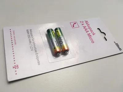 Immagine prodotto di Batteria ricaricabile Deutsche Telekom 2x AAA - Batteria ricaricabile - Micro - Batteria - Micro (AAA)