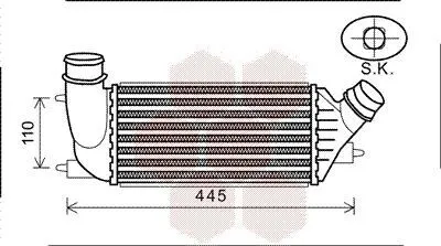 Produktbild von VAN WEZEL 09004270 Ladeluftkühler LLK passend für PEUGEOT 807 MPV Turbo Intercooler