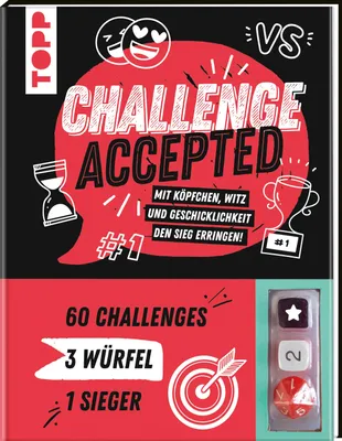 Produktbild von Challenge accepted! Mit 3 Würfeln und 60 Challenges