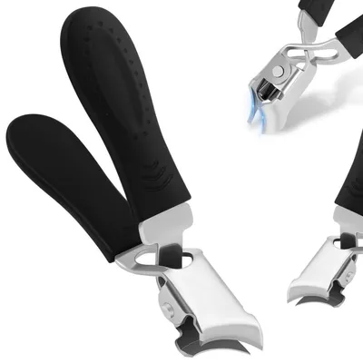 Obrázek produktu pro Krimpovací kleště, ergonomický design, s širokým otvorem pro silné nehty, černá barva