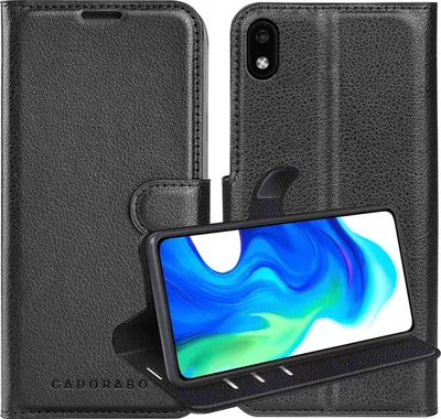Obrázek produktu pro Cadorabo Case for ZTE Blade A3 2020 in PHANTOM BLACK Ochranné pouzdro s magnetickým zavíráním, funkcí stojánku a flipovým krytem se slotem na karty Etui Mobile Flap Case Book Tasche