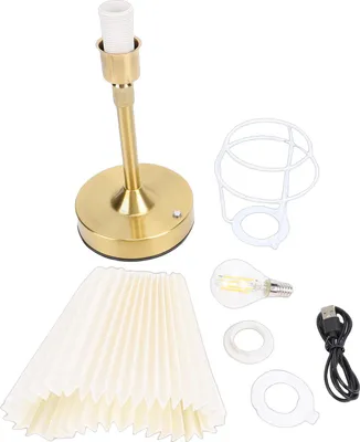 Immagine prodotto di Lampada da tavolo LED senza fili con paralume in tessuto, luce calda 2700 K, vintage, ricaricabile, dimmerabile, comodino, scrivania per comodino, camera da letto