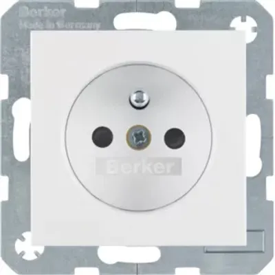Immagine prodotto di Berker 6765761909 Presa con polo di protezione, bianco polo opaco, Berker S.1/B.3/B.7