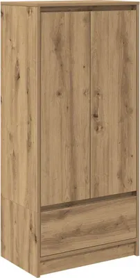 Image de Armoire avec tiroir chêne artisanal 55,5x34x119,5 cm