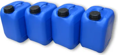 Produktbild von 4 Stück 5 Liter 5 L Kanister Wasserkanister Campingkanister Farbe blau lebensmittelecht DIN51 (4x5knb51)