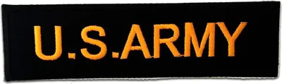 Produktbild von U.S Army - Aufnäher, Bügelbild, Aufbügler, Applikationen, Patches, Flicken, Zum Aufbügeln, Größe: 12,4 x 3,5 cm
