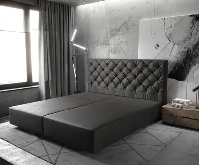 Produktbild von DELIFE Boxspringgestell Dream-Great 180x200 cm Mikrofaser Anthrazit