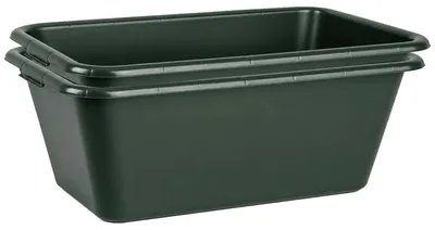 Produktbild von Jagdwanne Wildwanne grün 90/65 Liter Allzweckwanne eckig lebensmittelecht HDPE Kunststoff, Variante:2x 65 Liter