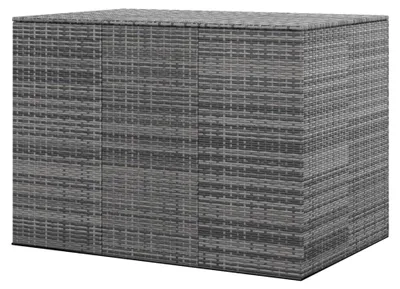 Produktbild von Aufbewahrungsboxen für den Außenbereich - Garten Kissenbox PE Rattan 145x100x103cm Grau