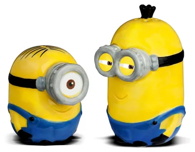 Produktbild von Joy Toy 90327 Minions Salz und Pfefferstreuer in Keramik als Set in Geschenkpackung 7,5 x 12,5 x 11 cm, Bunt