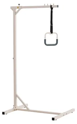 Produktbild von VEVOR Trapezstange für Bettmobilität, medizinische Betttrapeze mit Klemmen & Metallkette, 250LBS Tragfähigkeit Zughilfe für Senioren & Behinderte, ideal für die häusliche Pflege, Krankenhäuser, Pflegeheime, Vertikal, Aufrecht-a
