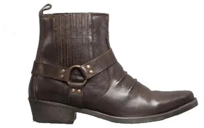 Produktbild von US Brass Herren Eastwood Cowboy-Stiefel / Cowboy-Stiefelette / Westernstiefel DF103 (42 EU) (Dunkelbraun)