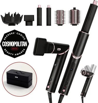 Zdjęcie produktu dla Shark FlexStyle 5-in-1, Multistyler, Ciepły, Suche/Mokre włosy, Czarny, Różowy, 2,5 m, 1400 W