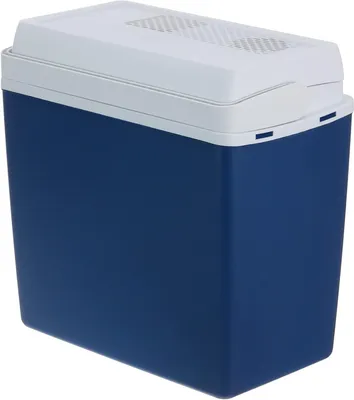 Zdjęcie produktu dla Lodówka elektryczna - chłodziarka samochodowa - utrzymuje napoje w chłodzie - temperatura 15°C poniżej temperatury otoczenia - pojemność 20 litrów - kolor niebieski