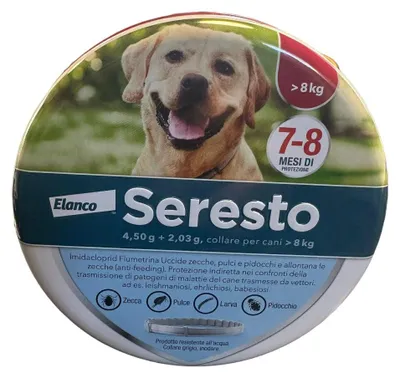 Obrázek produktu pro Seresto – obojek proti parazitům s řízeným uvolňováním pro psy, 70 cm, nad 8 kg, Bayer