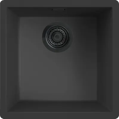 Produktbild von REGINOX R40256 Regi Granite Spüle MESSINA 40 in Nero Black ab Schrankbreite 45 cm / Flächenbündig