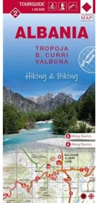 Obrázek produktu pro Albánie pěší turistika a cykloturistika 1:50000