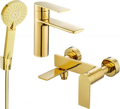 Produktbild von Mexen Zero R40 Badewannenset, Gold - 71103R40-50