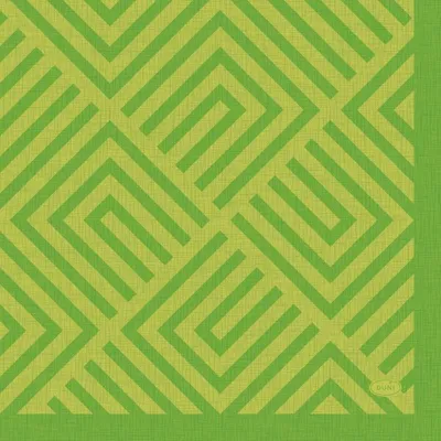Produktbild von 240 Duni Tissue-Servietten 33 x 33 cm Mosaic Kiwi 3-lagig