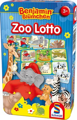 Produktbild von Schmidt Spiele 51447 BMM - Benjamin Blümchen, Zoo Lotto in Metalldose