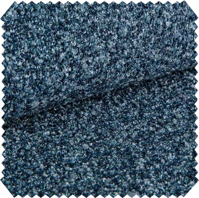 Produktbild von novely® TROY Premium Bouclé-Polsterstoff | Hochwertiger Möbelsstoff (500 g/m²) Bezugsstoff Stoff Weich & Pflegeleicht | Meterware | 1lfm - Farbe: 05 Blau