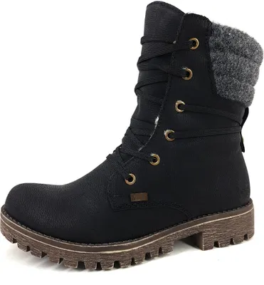 Obrázok produktu pre Rieker Dámska obuv Šnurovacie topánky Black Casual, Veľkosť topánok:39 EU