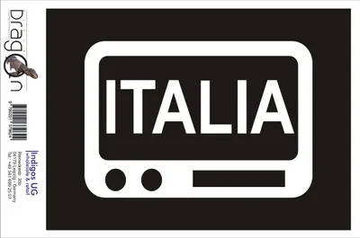Produktbild von Aufkleber / Autoaufkleber - JDM / Die cut / Auto / OEM - Italia - Italien - 160x110 mm weiß - Heckscheibe / Heckscheibenaufkleber