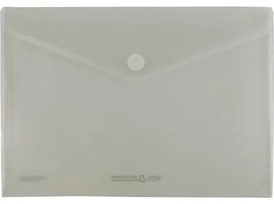 FolderSys Sichttasche, DIN A4 quer, Klettverschluss, farblos, 100 % Recycling-PP, dokumentenecht, (H