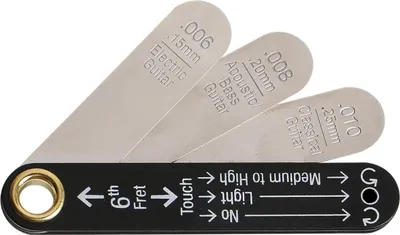 Produktbild von INF Gitarre Hals Radius Messlehre - Edelstahl Fretboard Werkzeug für Gitarren