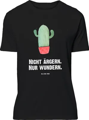 Produktbild von Mr. & Mrs. Panda Größe L T-Shirt Kaktus Wut - Schwarz - Geschenk, Kollege, Kakteen, mit Spruch, wütend, Chefin, Shirt, Büro, Tshirt