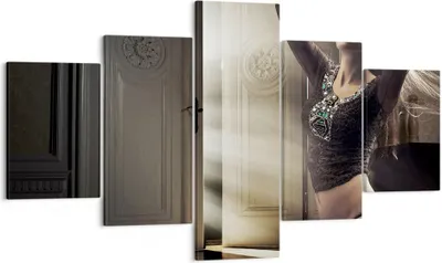 Produktbild von Bild auf Leinwand - Leinwandbild - Schönheit Club Kosmetik Disco - 125x70cm - Wand Bild - Wanddeko - Leinwanddruck - Bilder - Kunstdruck - Wanddekoration - Leinwand bilder - Wandkunst - EA125x70-2141