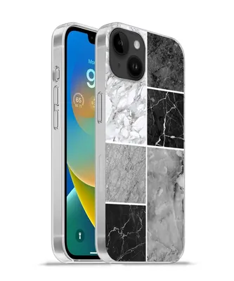 Produktbild von MuchoWow® Handyhülle Schutzhülle Hülle für Apple iPhone 14 Plus - Soft case Marmor - Schwarz - Weiß Silikon Softcase Handy Hülle - Abbildung