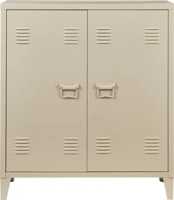 Produktbild von Metallschrank ‘Oripää’ mit 2 Türen 90 x 80 x 33 cm Kamelfarben