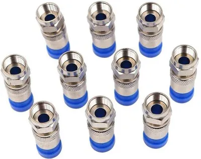 Obrázek produktu pro Sada spojovacích kabelů pro satelitní antény, modrá, 10 kusů